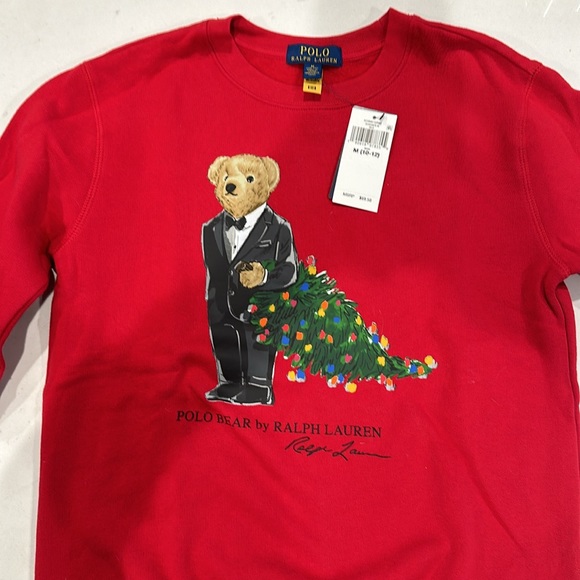 Ralph Lauren Polo Bear Holiday Sweatshirt - Picture 2 of 6